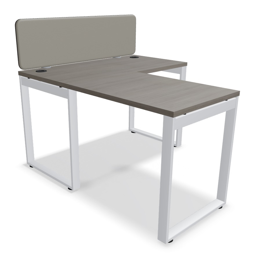 Ogi Q Office Single Straight Desk, W47.2" x D23.6"