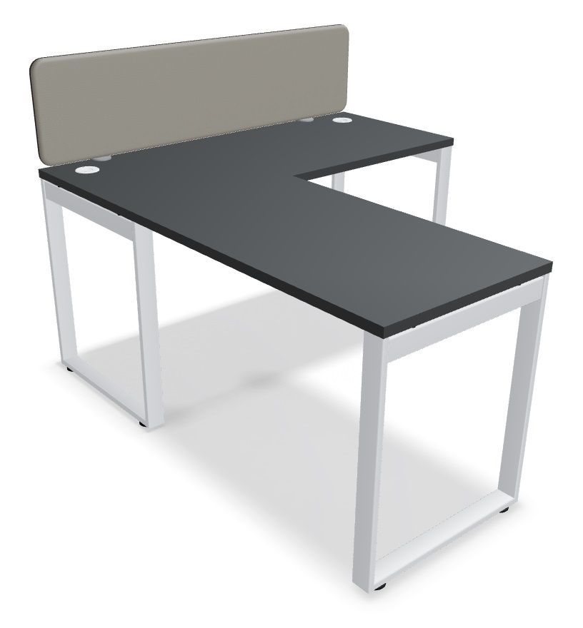 Ogi Q Office Single Straight Desk, W55.1" x D23.6"