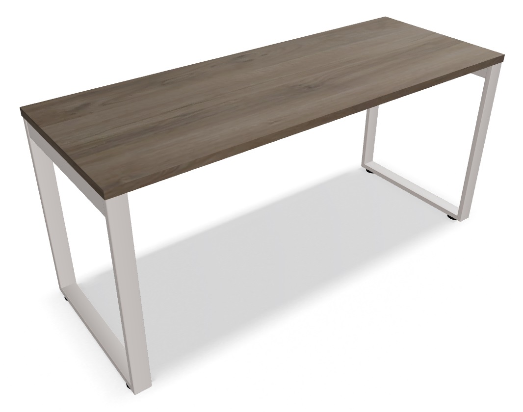 Ogi Q Office Single Straight Desk, W62.9" x D23.6"