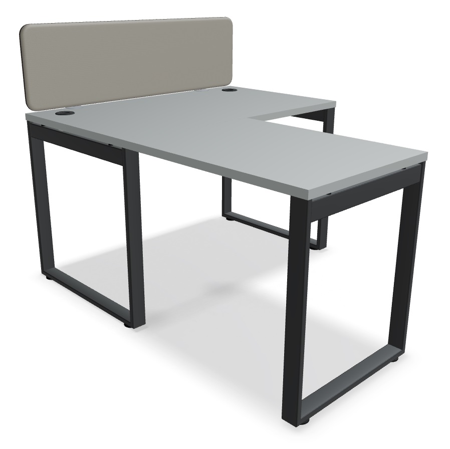 Ogi Q Office Single Straight Desk, W47.2" x D27.5"