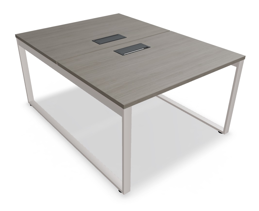 Ogi Q Office Straight 2-Desk Bench, W47.2" x D63.3"