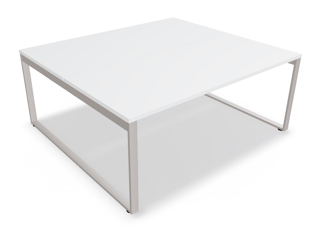 Ogi Q Office Straight 2-Desk Bench, W70.8" x D63.3"