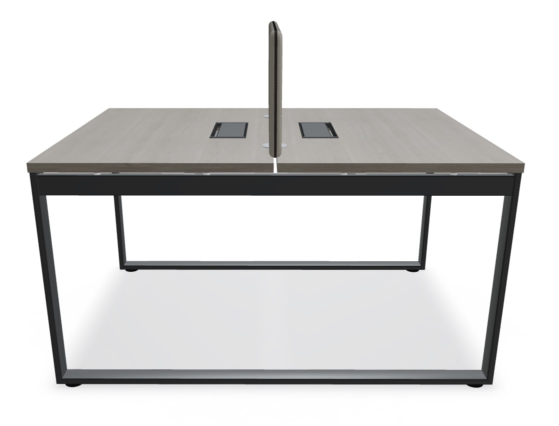 Ogi Q Office Straight 2-Desk Bench, W39.3" x D55.5"
