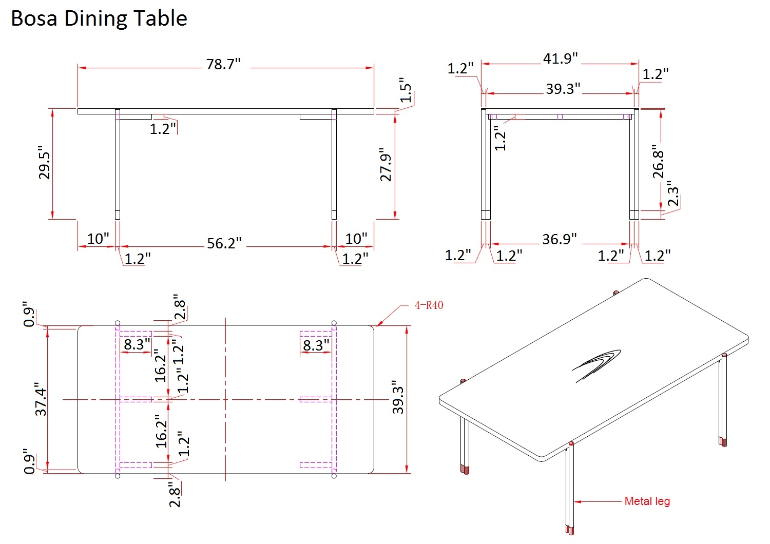 Bosa Dining Table