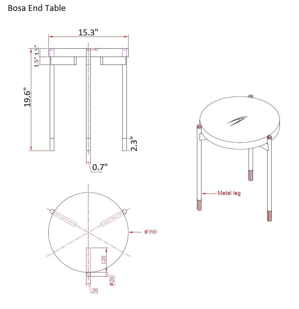 Bosa End Table