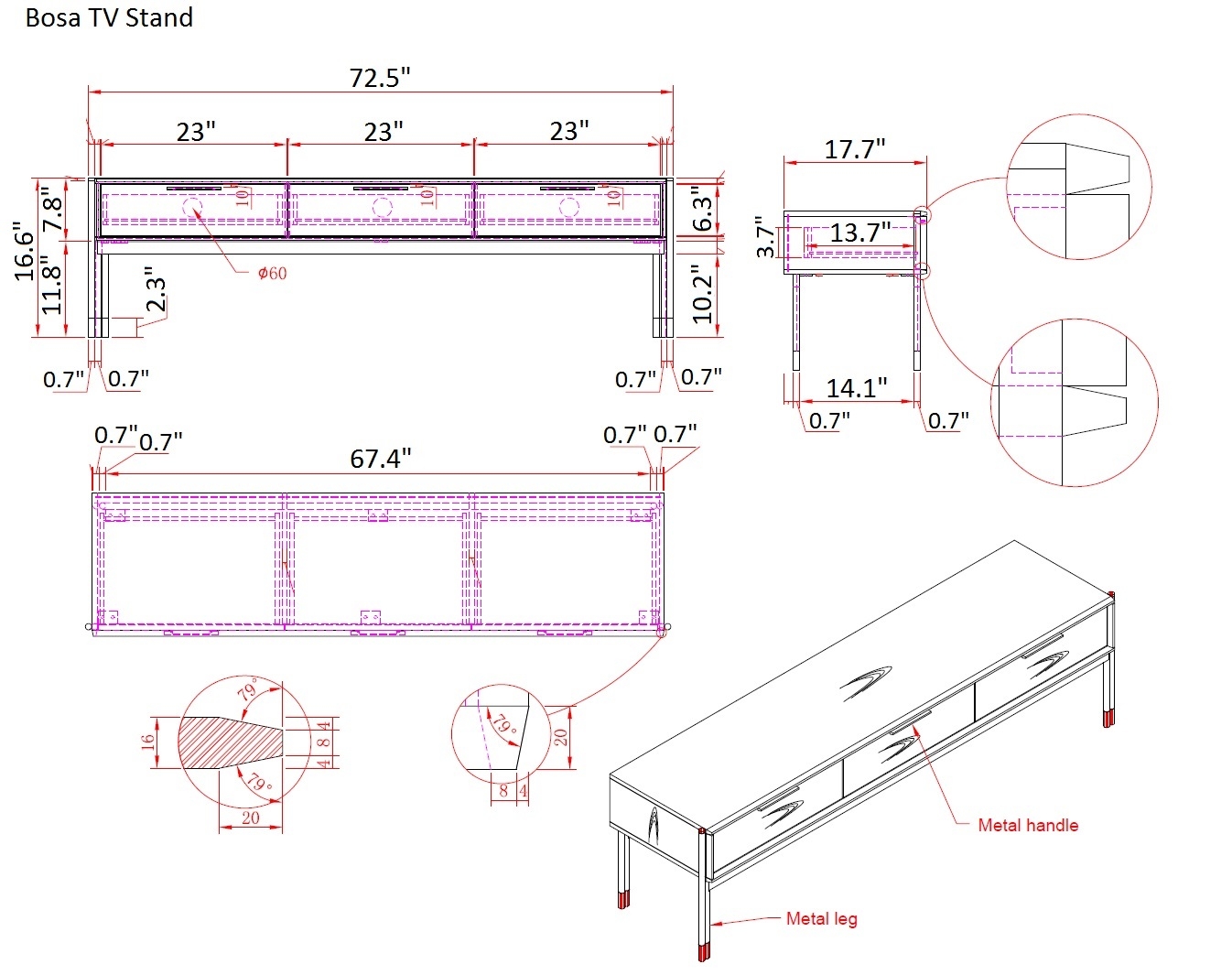 Bosa TV Stand