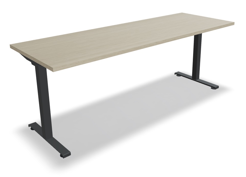 Ogi T Office Single Straight Desk, W78.7" x D27.5"