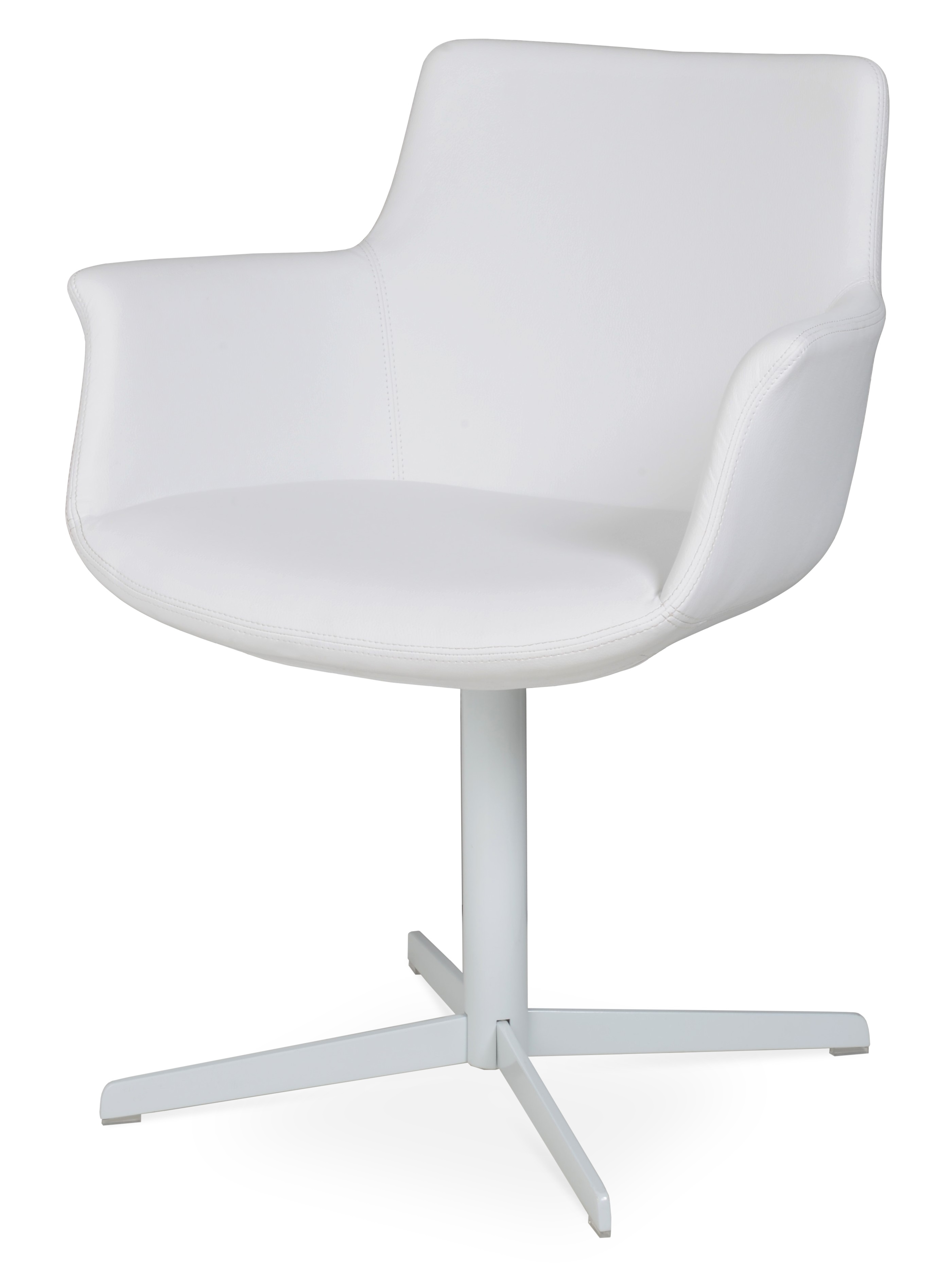 Bottega Arm 4 Star Swivel Dining Chair