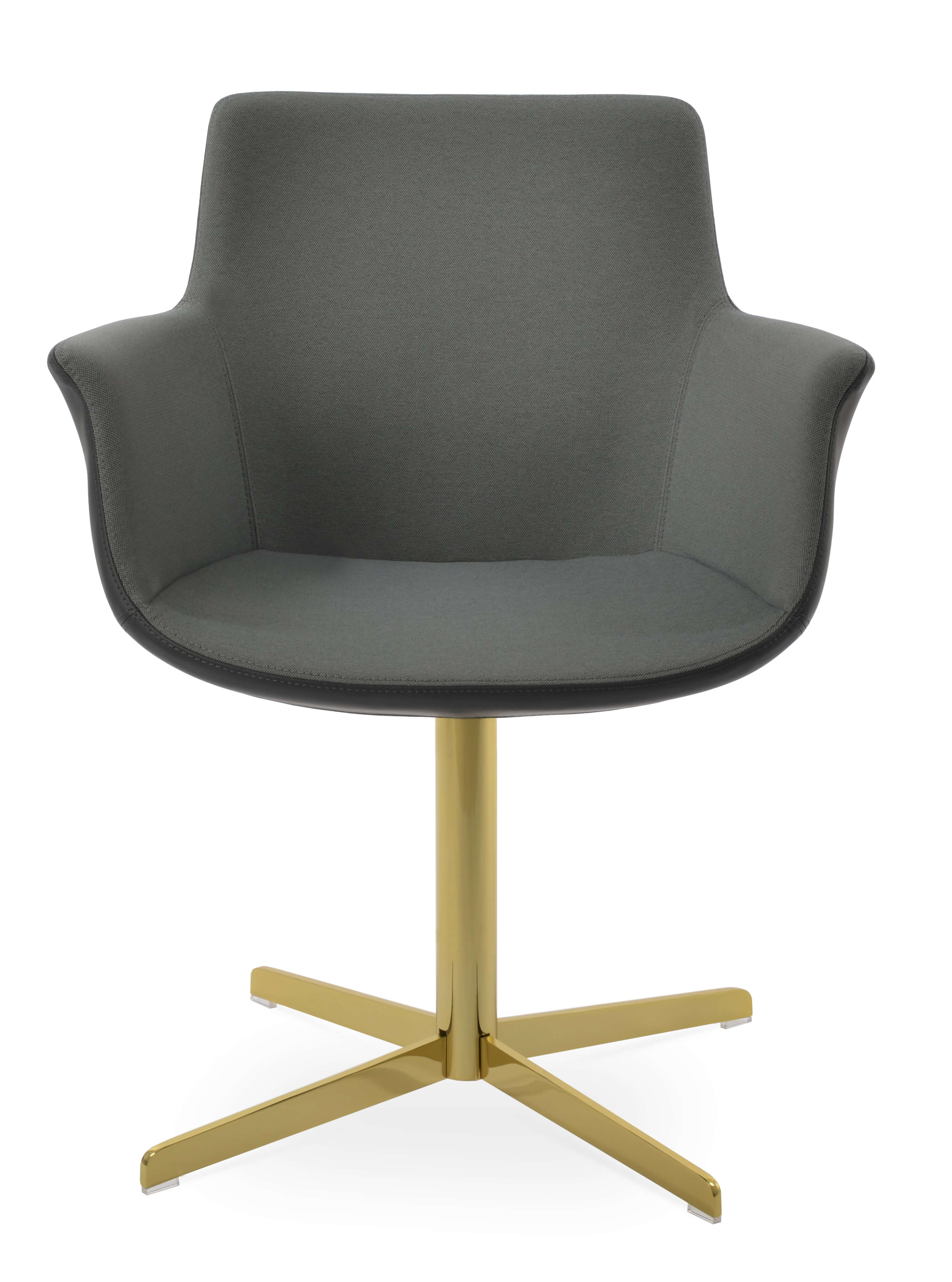 Bottega Arm 4 Star Swivel Dining Chair