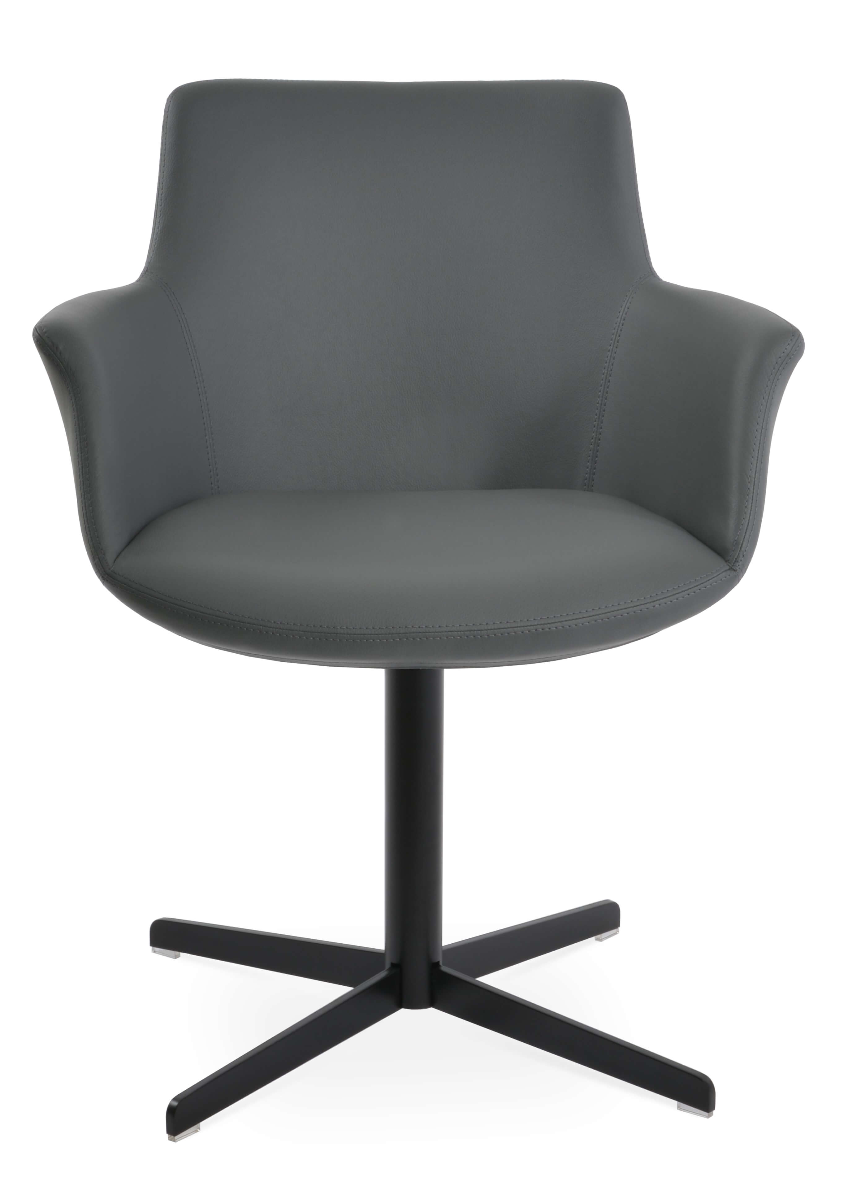 Bottega Arm 4 Star Swivel Dining Chair