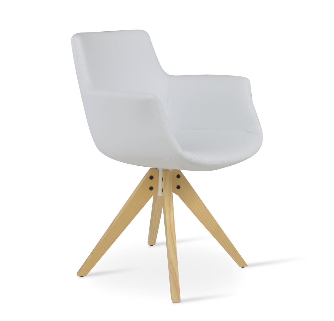 Bottega Pyramid Swivel Dining Chair