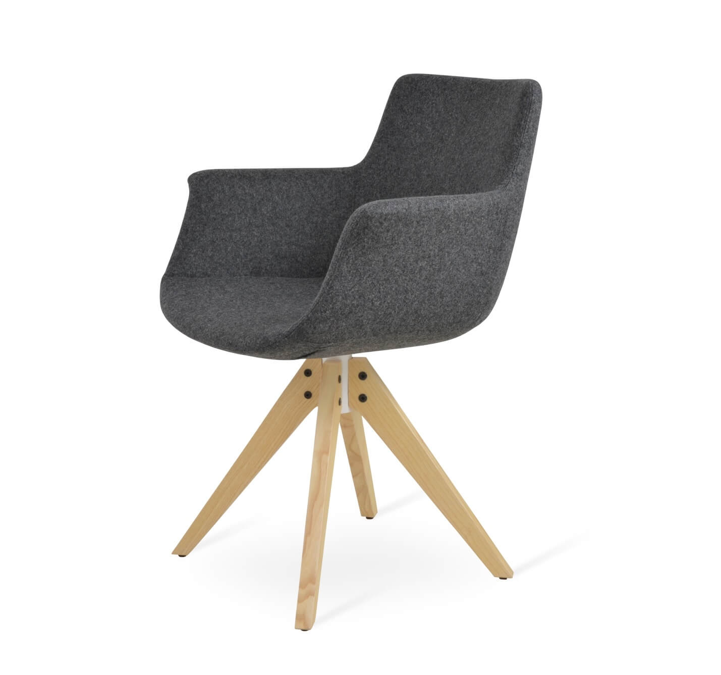Bottega Pyramid Swivel Dining Chair