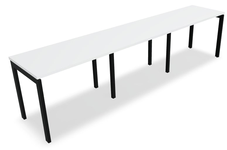 MDD Ogi U Office Single-Row 3-Desk