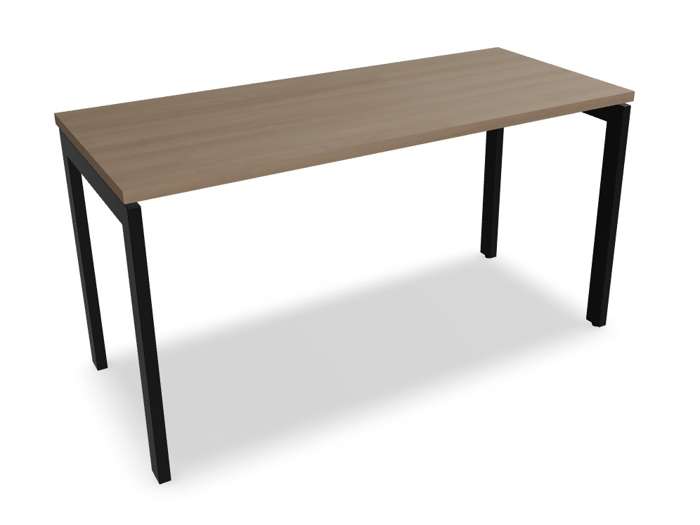 Ogi U Office Single Straight Desk, W55.1" x D23.6"