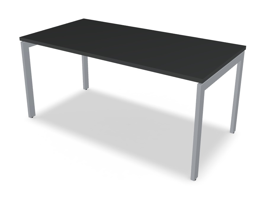 Ogi U Office Single Straight Desk, W62.9" x D31.4"