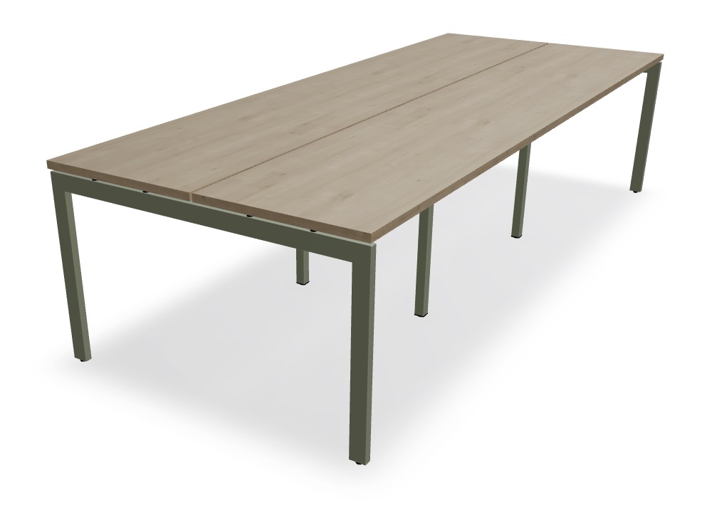 Ogi U Office 6-Desk Bench