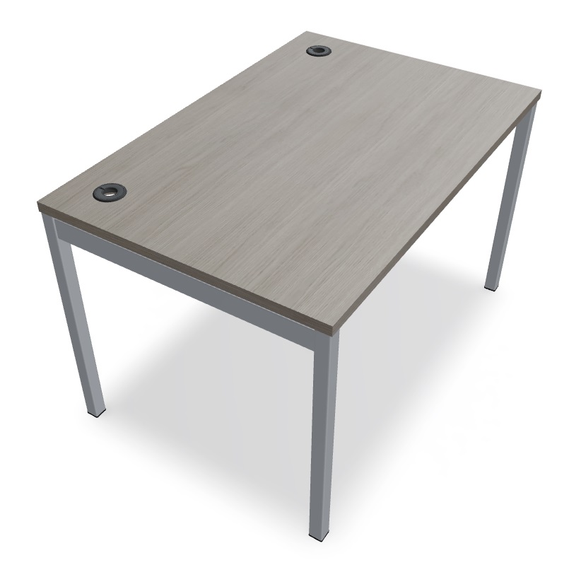 Ogi Y Office Single Straight Desk, W47.2" x D31.4"