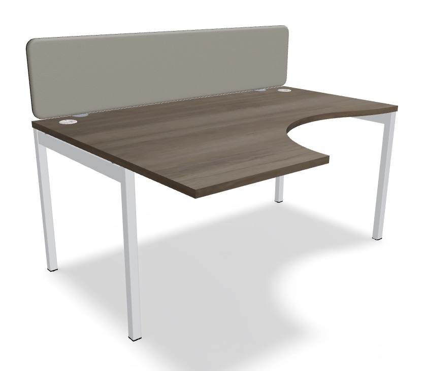 Ogi Y Office Single Radial Desk