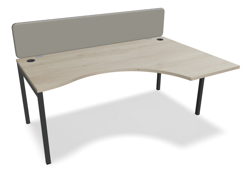 Ogi Y Office Single Radial Desk