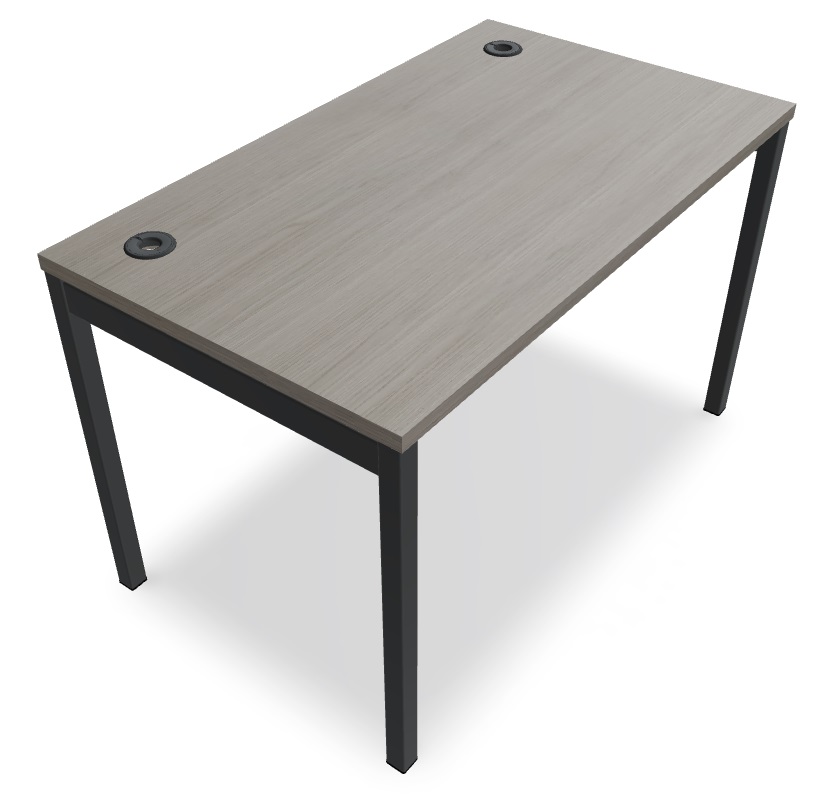 Ogi Y Office Single Straight Desk, W47.2" x D27.5"
