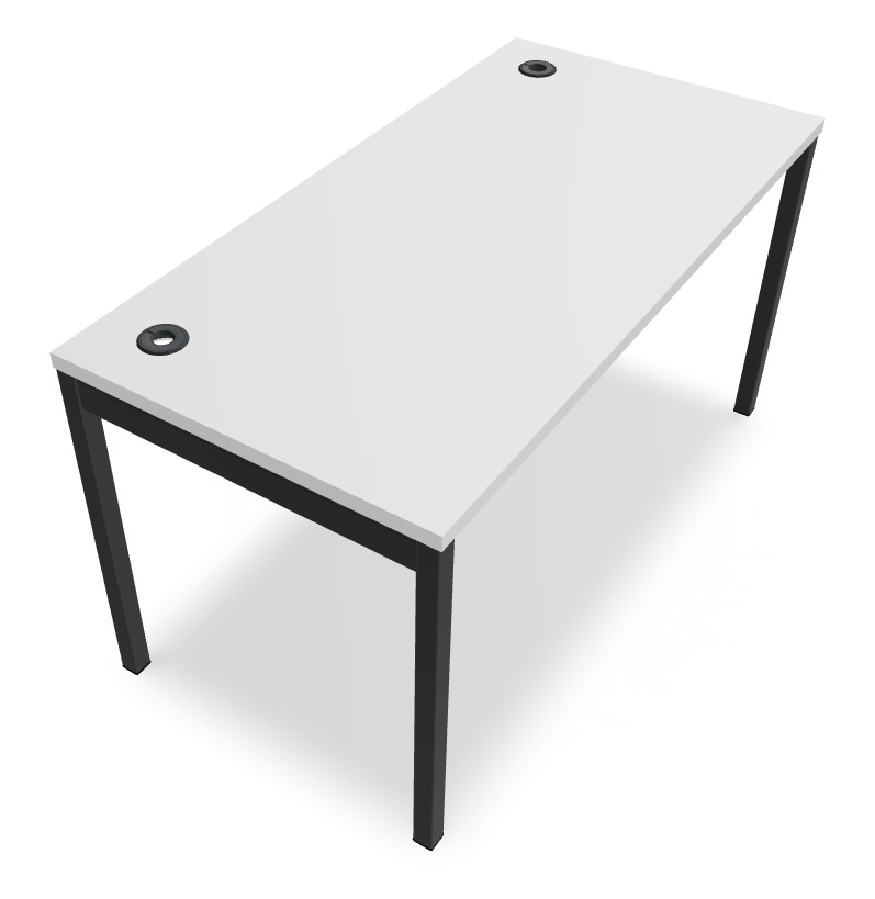 Ogi Y Office Single Straight Desk, W55.1" x D27.5"