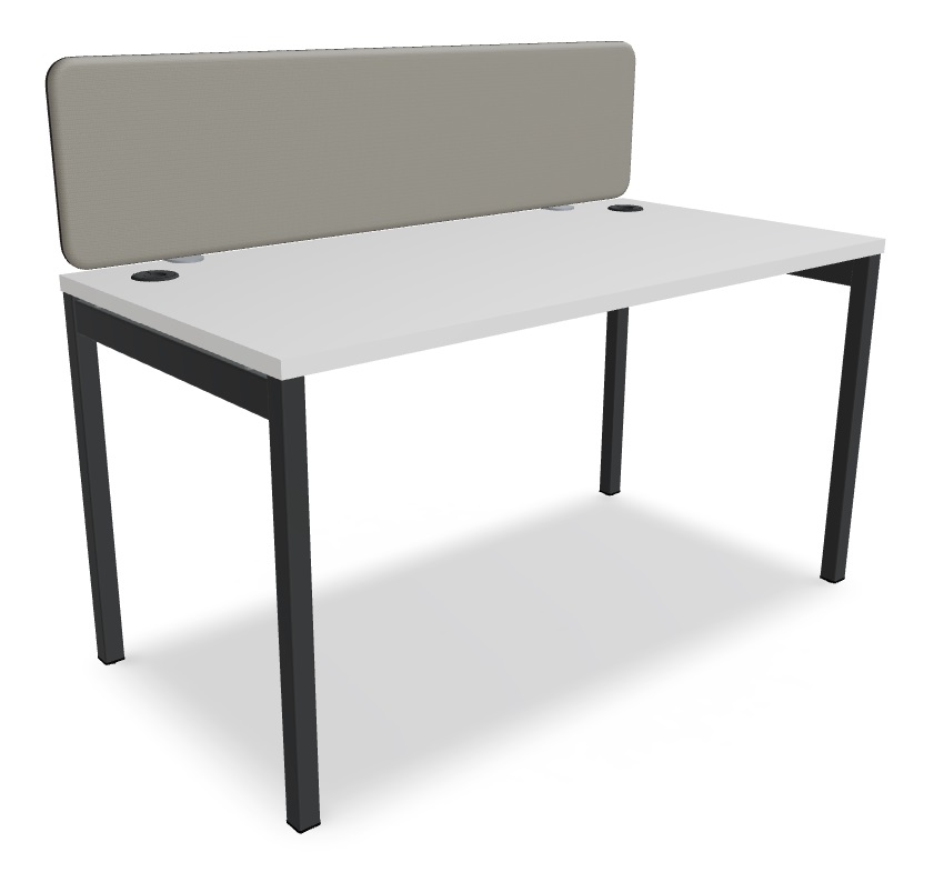 Ogi Y Office Single Straight Desk, W55.1" x D27.5"