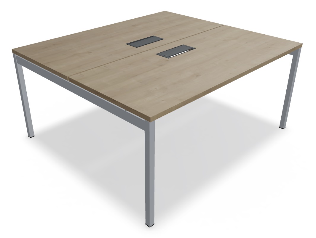 Ogi Y Office Straight Bench, W62.9" x D55.5"