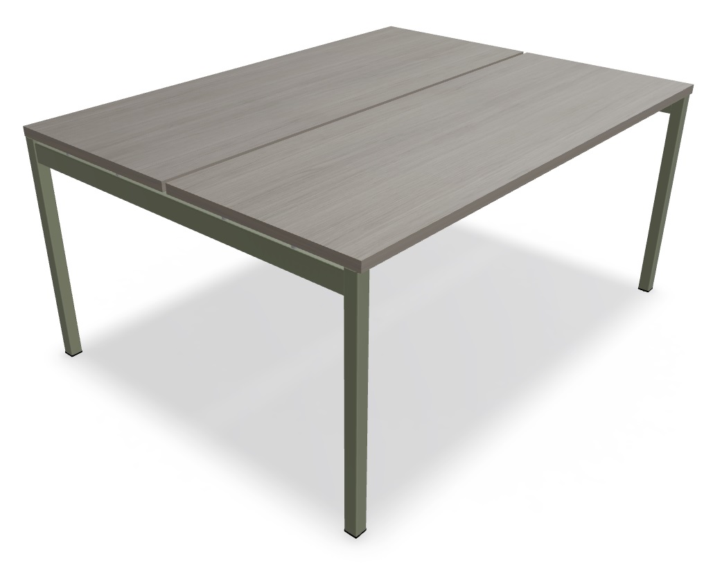 Ogi Y Office Straight Bench, W62.9" x D47.6"