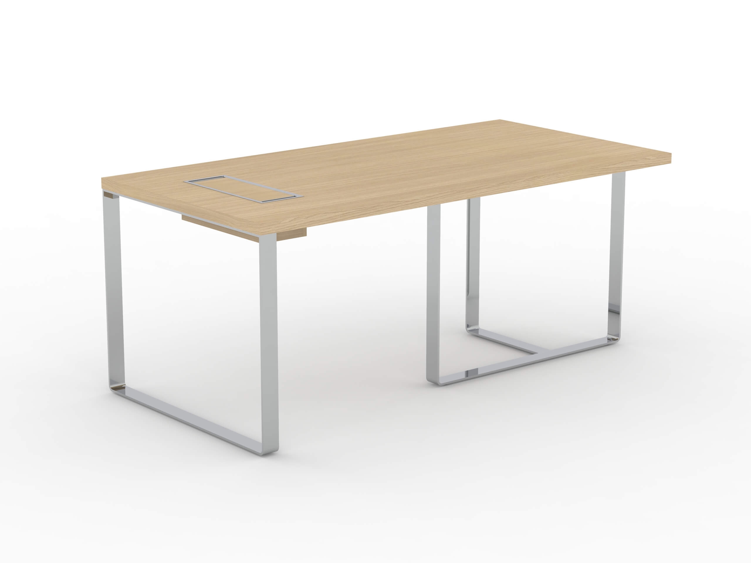 Plana MFC Melamine Executive Desk w/Modesty Panel