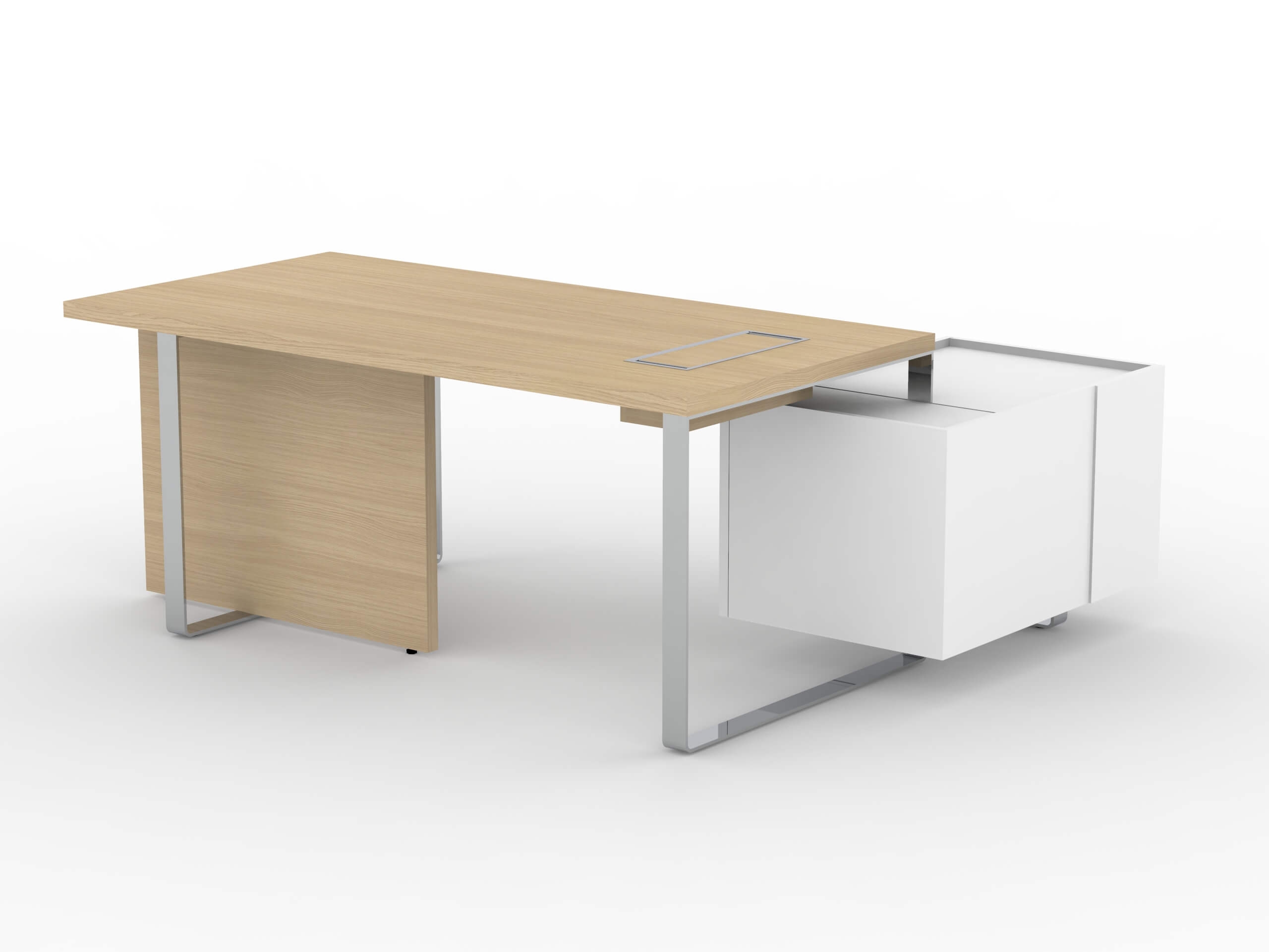 NARBUTAS Plana Wood Veneer Executive Desk