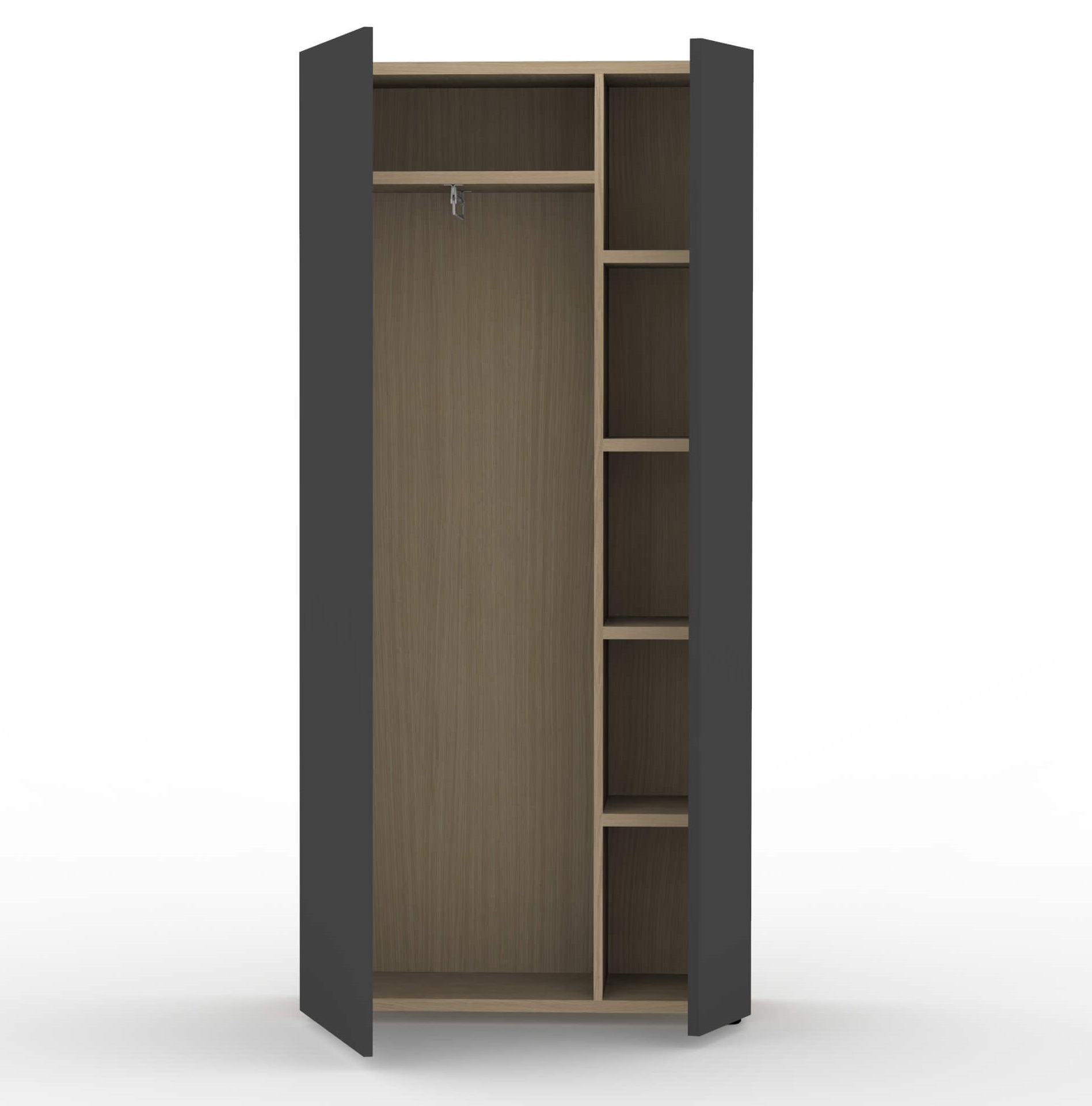 PLANA executive wardrobe in black
