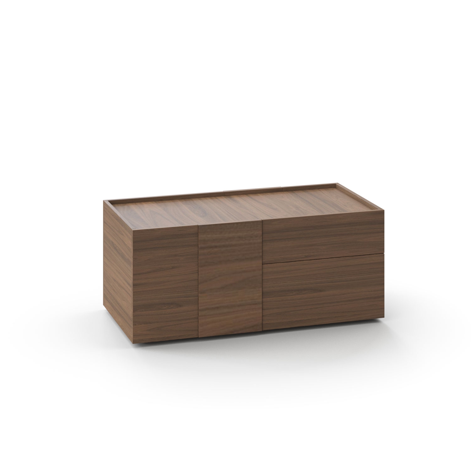 Plana 47" Pedestal w/Shelf & 2 Drawers
