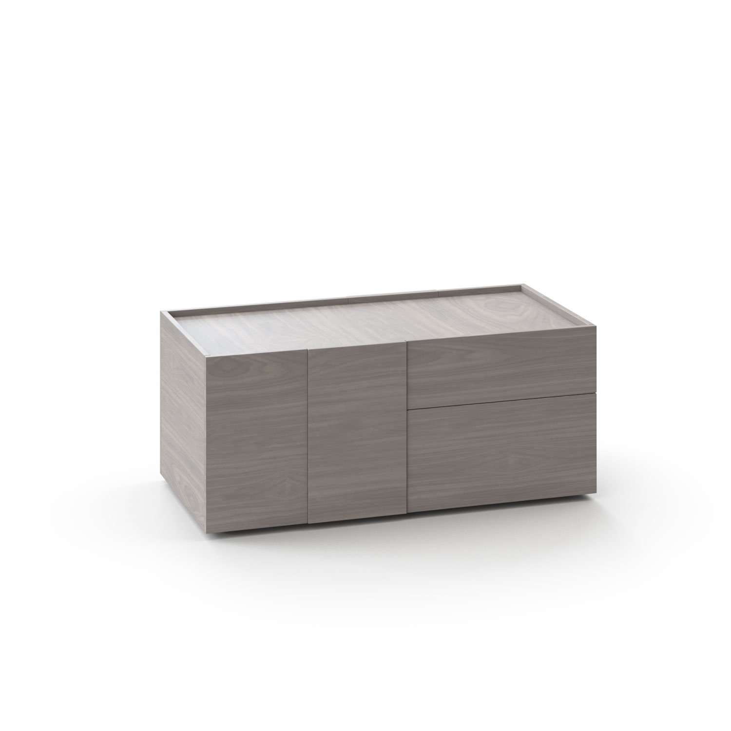 Plana 47" Pedestal w/Shelf & 2 Drawers