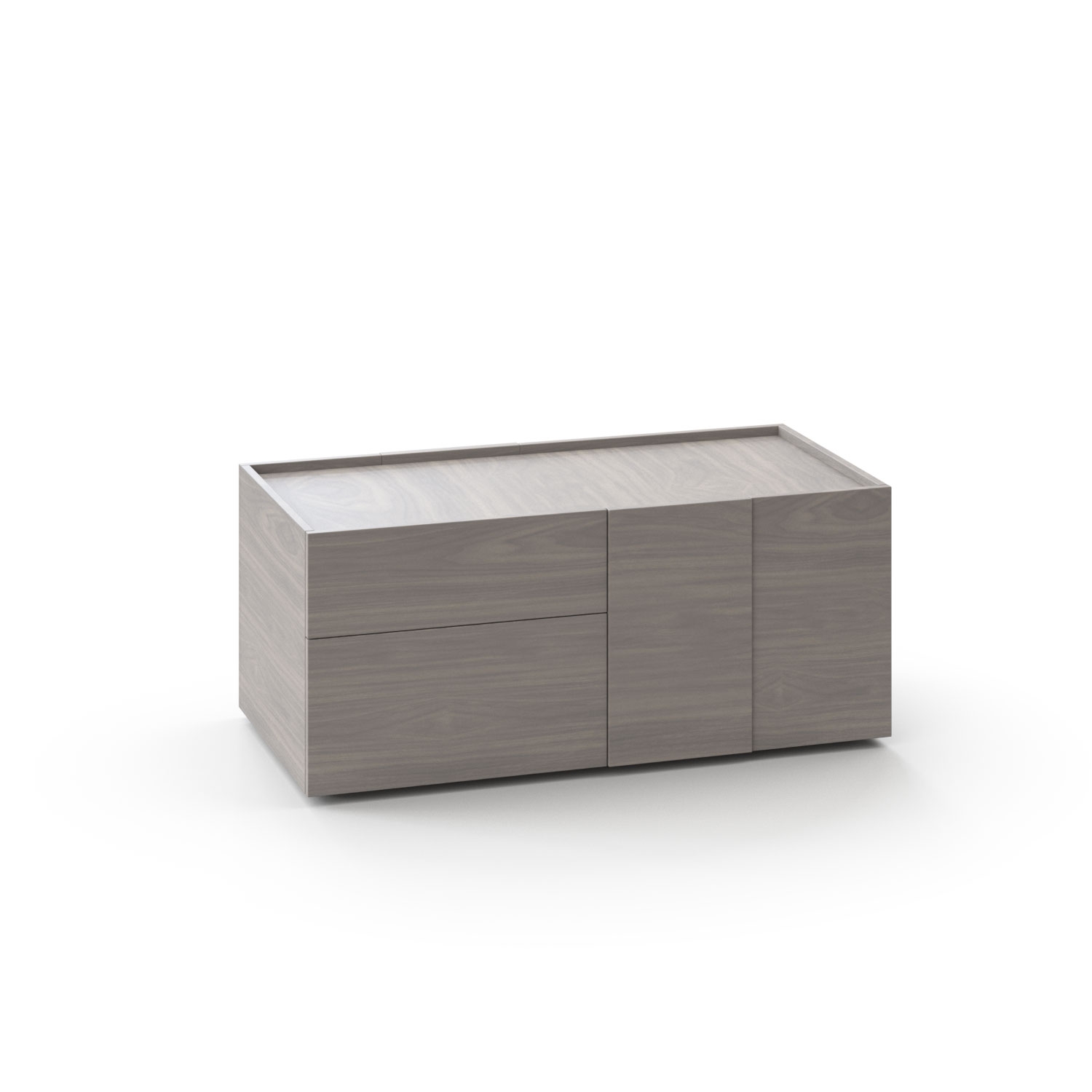 Plana 47" Pedestal w/Shelf & 2 Drawers