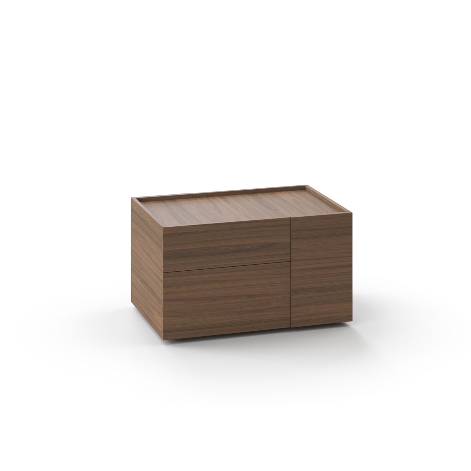 Plana 35.4" Pedestal w/Pull-out Drawer & 2 Drawers