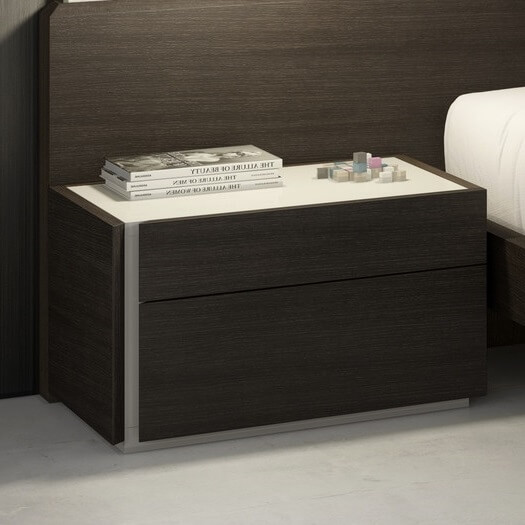 Porto Premium Wood Veneer Left Nightstand