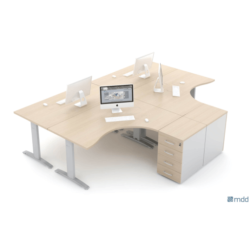 Ergonomic Master MFC Radial Office Desk