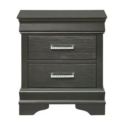 SM Sophie Wood/Fabric Bedroom Set w/Led
