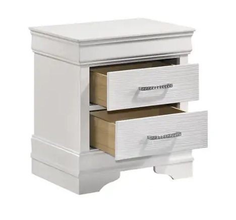 SM Sophie Wood Nightstand w/2 Drawers