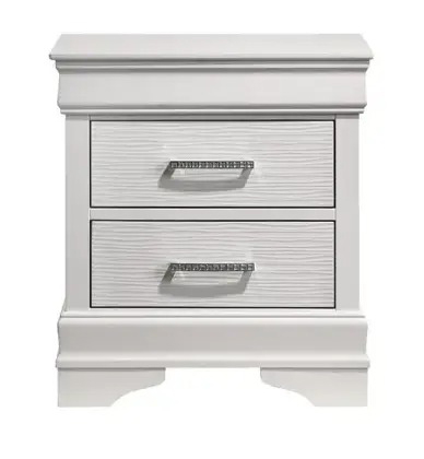SM Sophie Wood/Fabric Bedroom Set w/Led