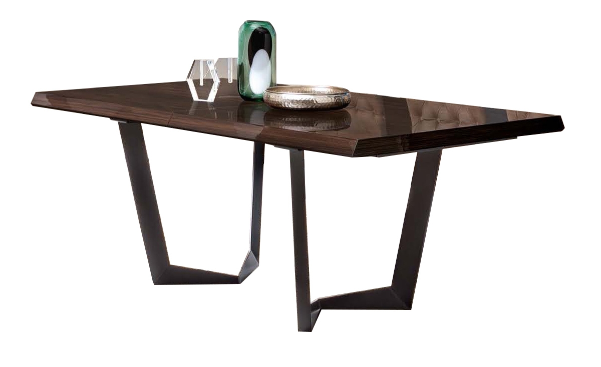Elite NET Rectangular Wood/Metal Dining Table w/2 Extentions