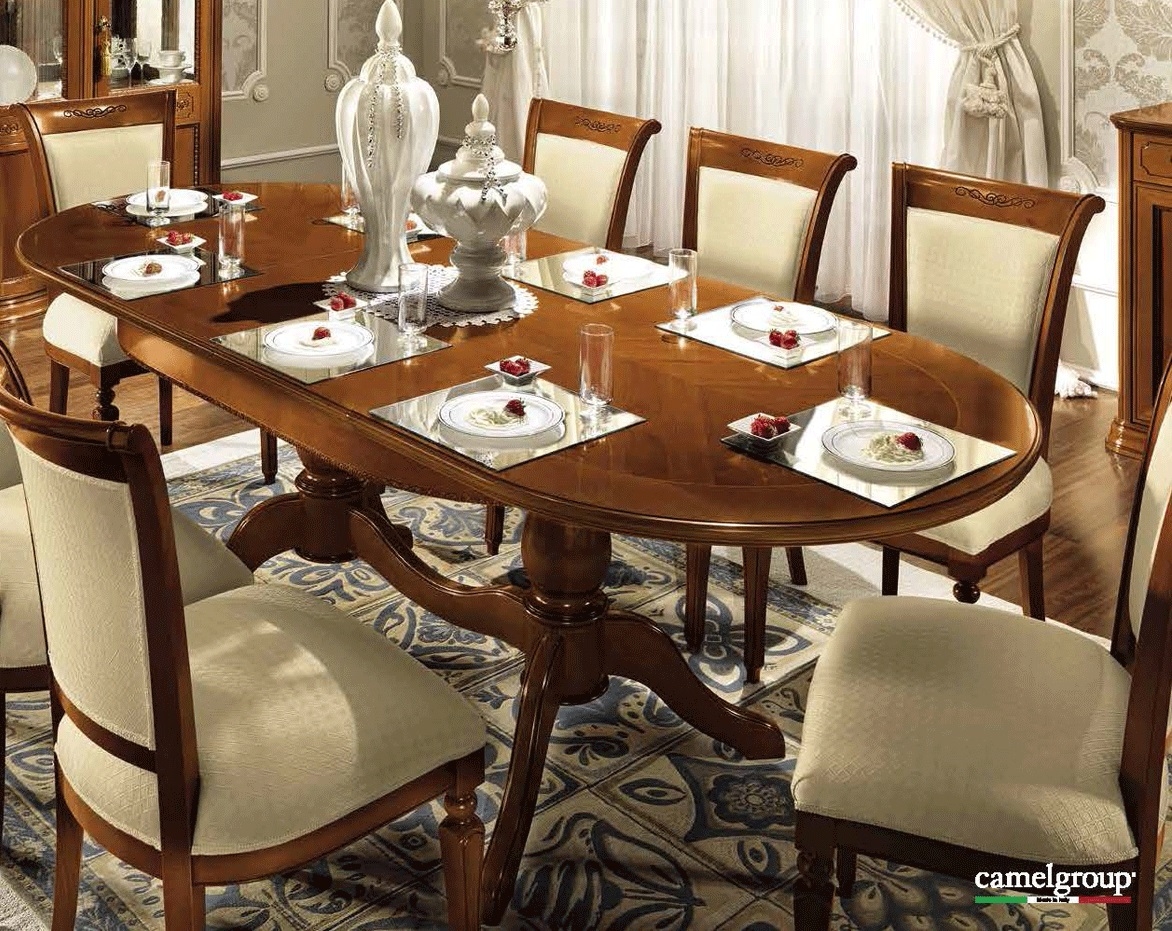 Torriani Wood Oval Extendable Dining Table