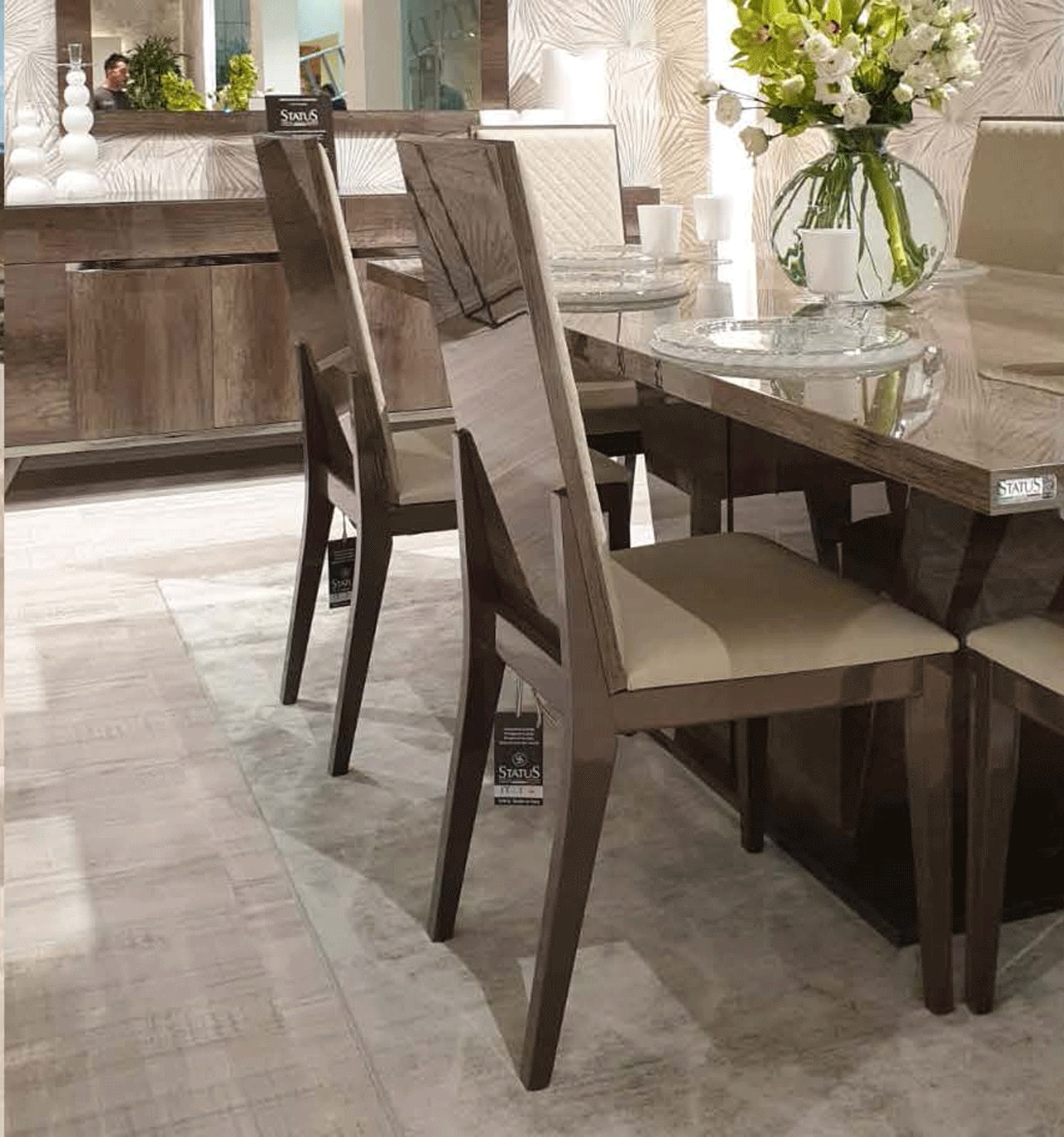 Medea ESF Eco-Leather/Wood Luxury Side Chair