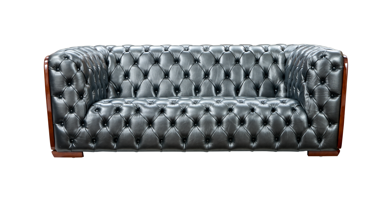 415 Top Grain Leather Living Room Set