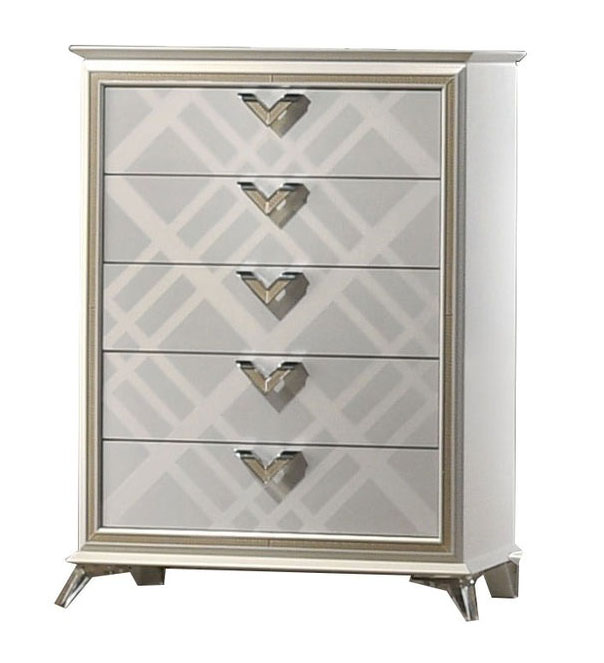 Brickfield Leatherette Bedroom Set w/LED & Storage