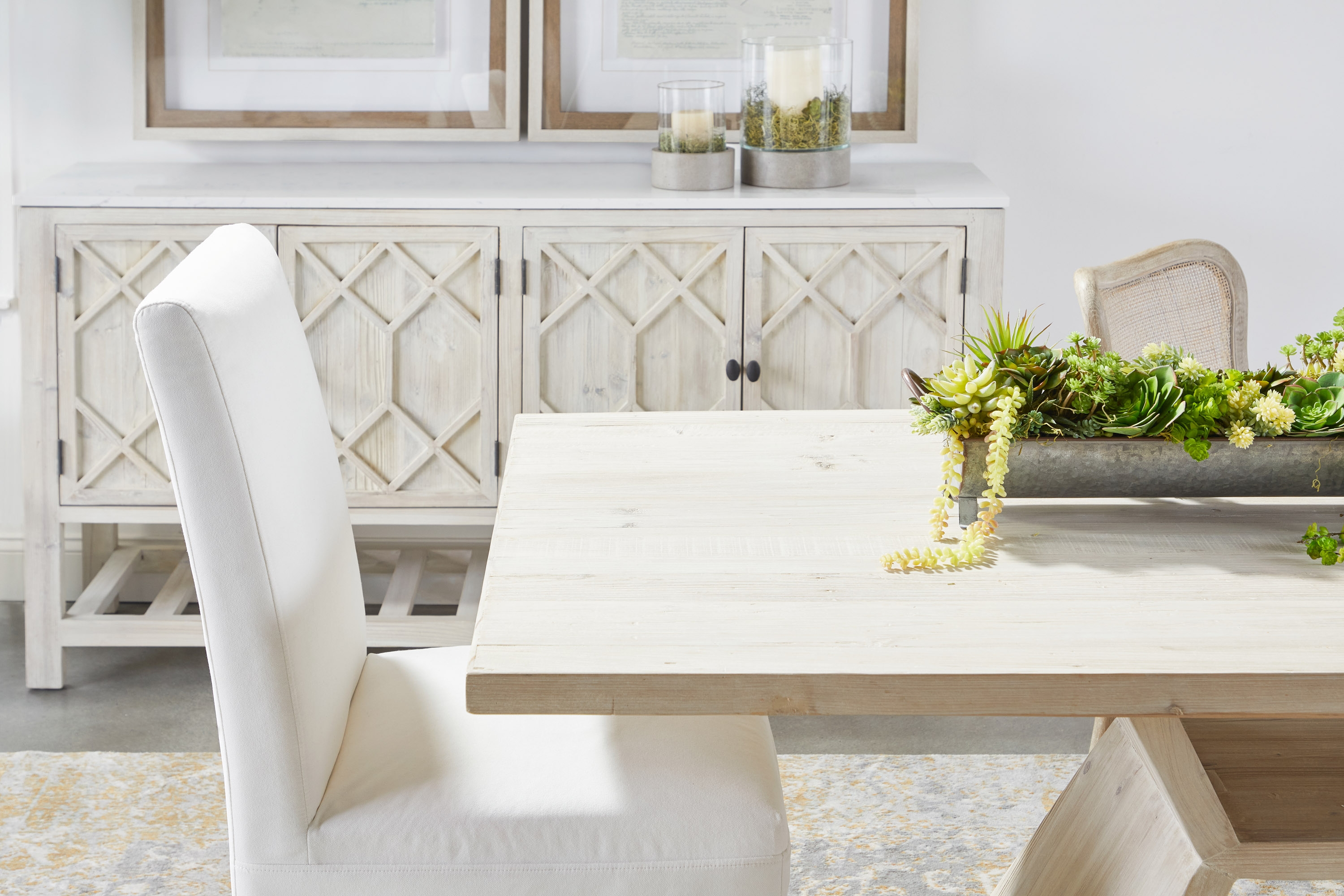Bridge Reclaimed Pine Wood Dining Table
