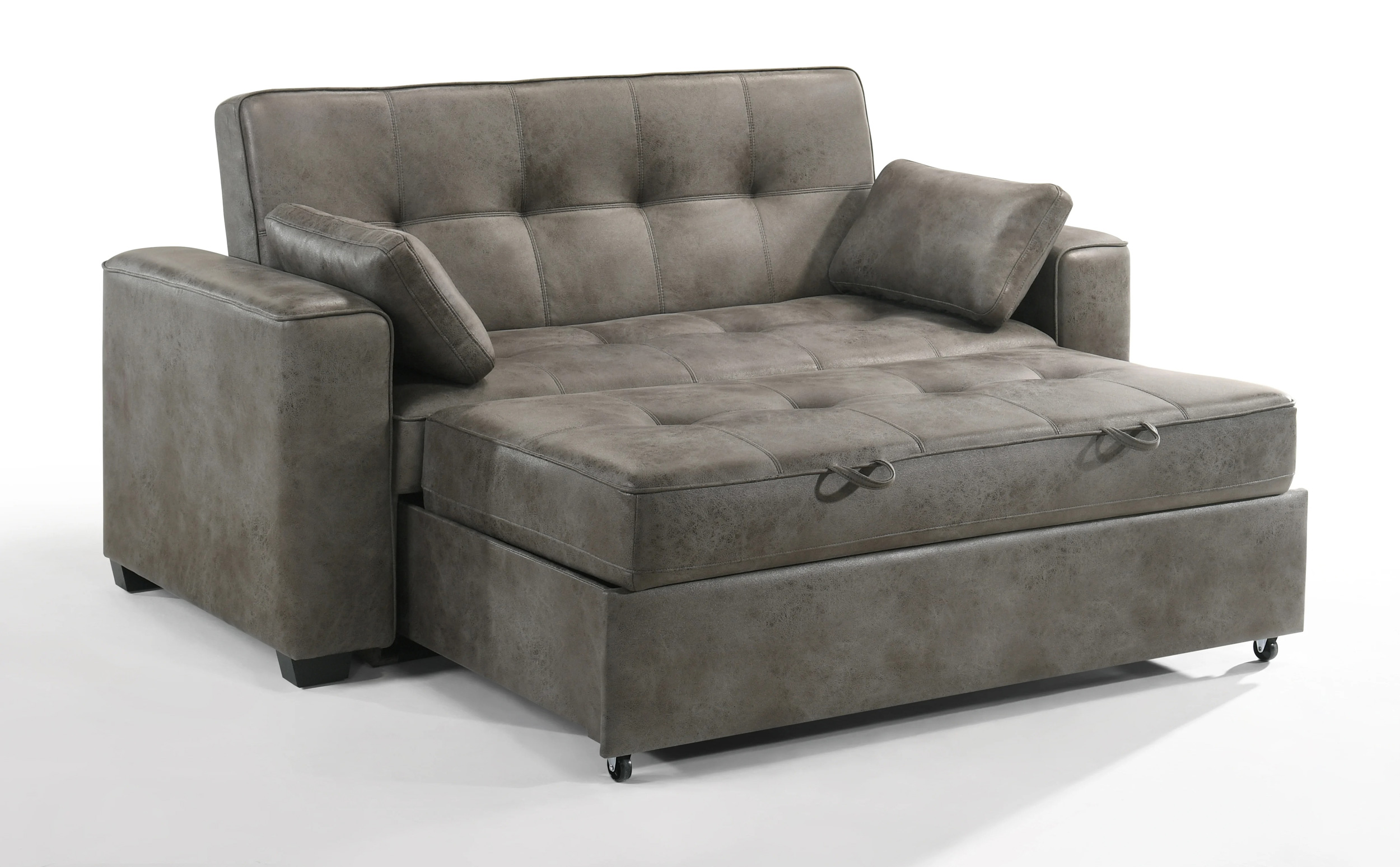Brooklyn Fabric Sofa Sleeper With Pillows