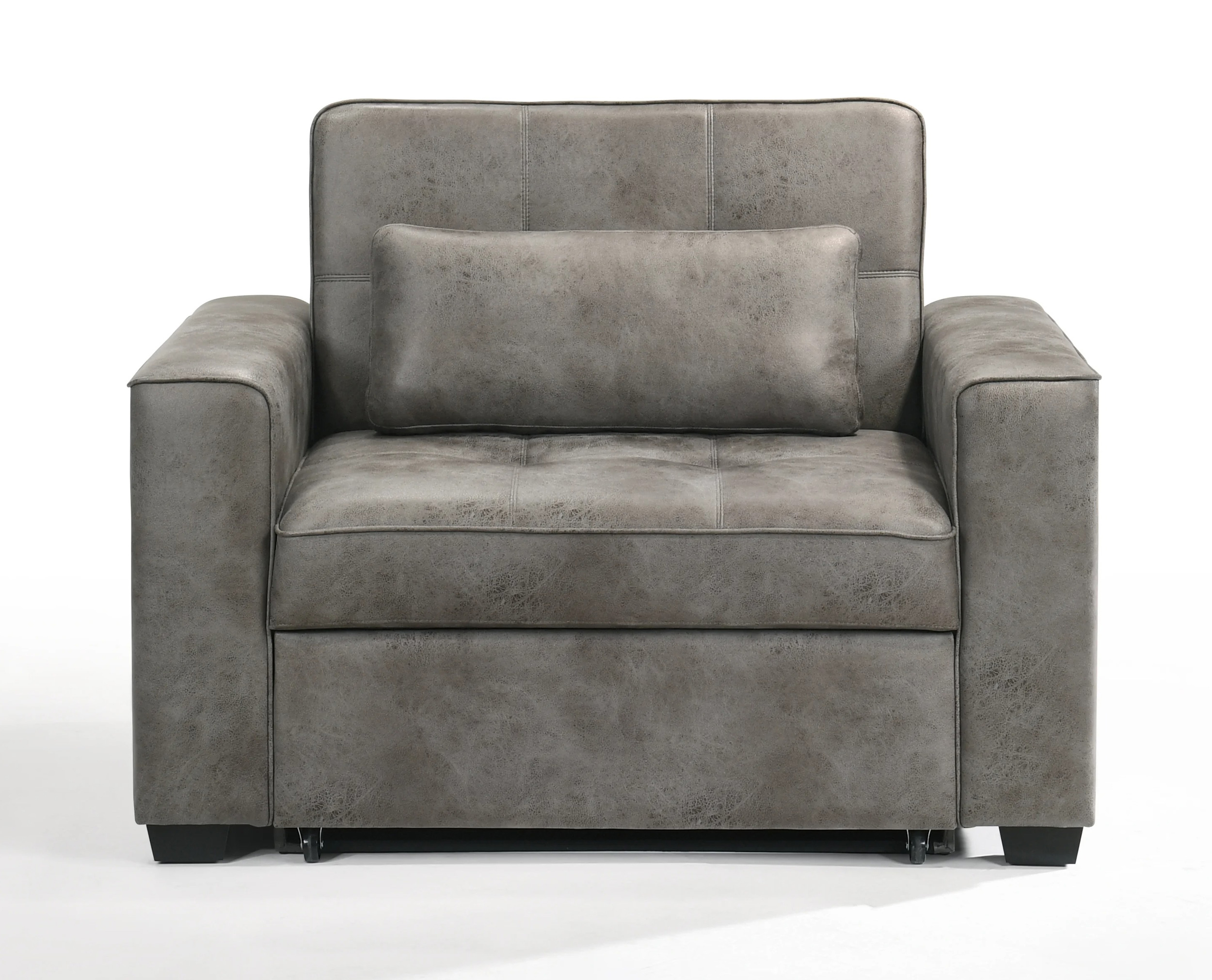 Brooklyn Microsuede Fabric Twin Sofa Sleeper