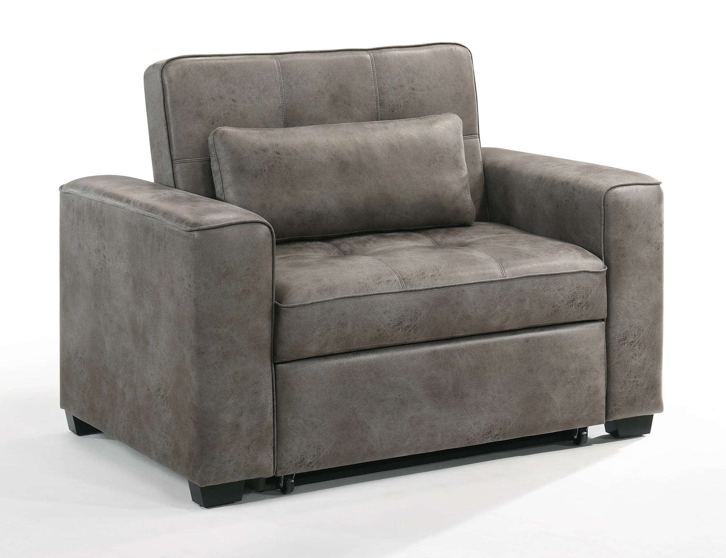 Brooklyn Microsuede Fabric Twin Sofa Sleeper