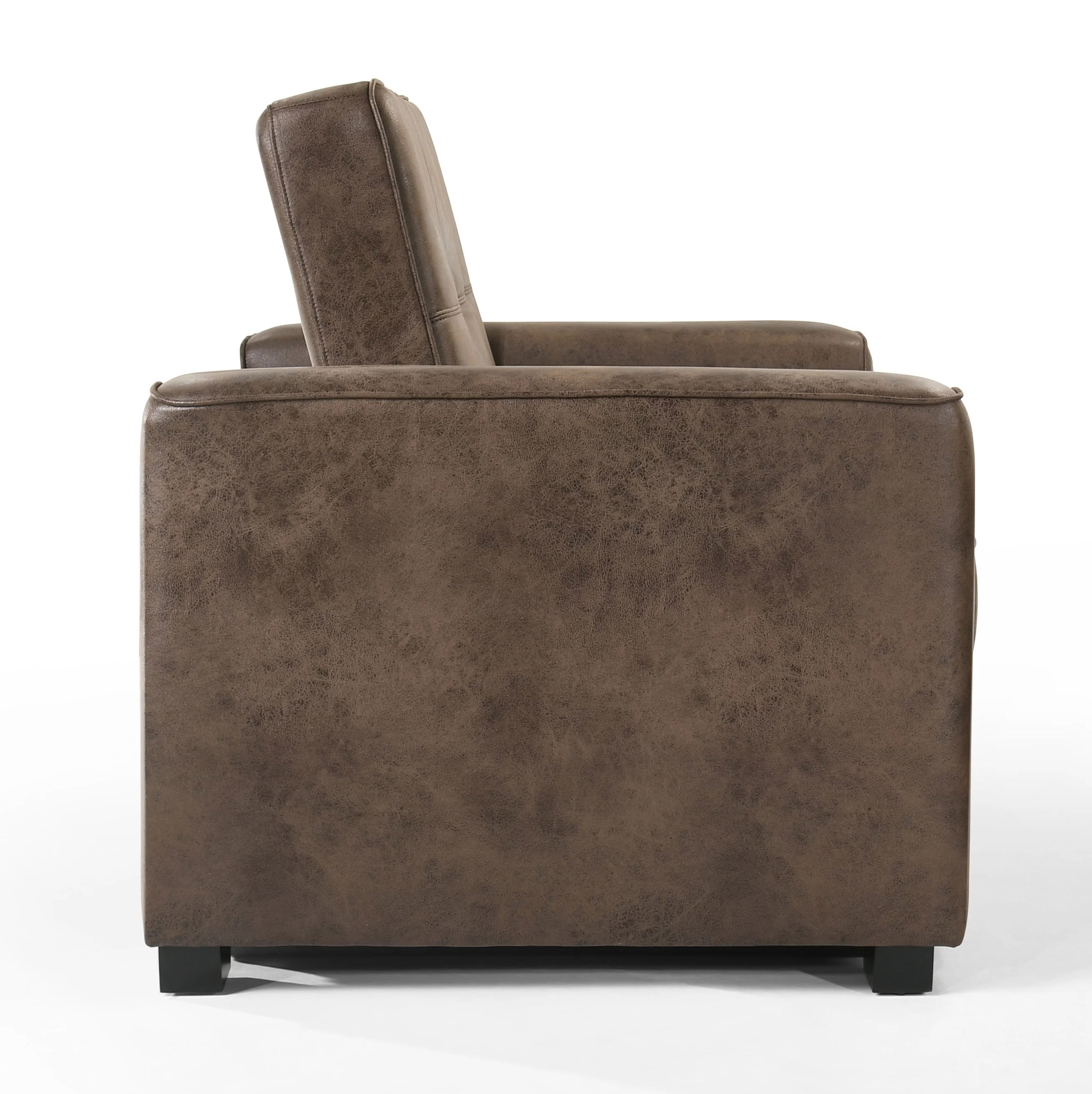 Brooklyn Microsuede Fabric Twin Sofa Sleeper